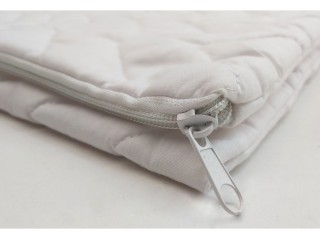 Μαξιλαροθήκη Προστασίας Καπιτονέ 45X65, από Χασέ βαμβακερό (50/50) 144TC  (Λευκό)