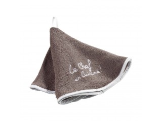Πετσέτα κουζίνας στρόγγυλη Flamingo Cuistot 60cm 100% cotton, Taupe