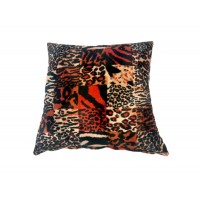 Μαξιλάρι διακοσμητικό, για καναπέ, με γέμιση, Βελούδινο Animal Print 45x45εκ. - Crystalize Homeware®™