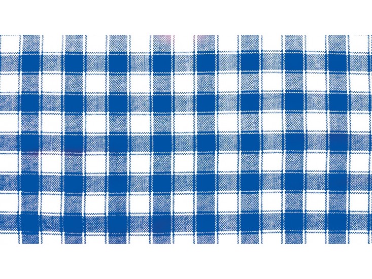 Χασές Καρό Μπλέ-Άσπρο 2cmX2cm (1,40m Φάρδος)