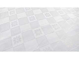 Καρέ Τραπεζομάντηλο Λευκό 70cmX70cm, Πολυεστερικό, DS/02/K7070