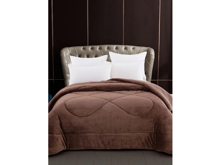 Κουβερτοπάπλωμα Sunshine Clio Brown (καφέ) Υπέρδιπλο 220x240