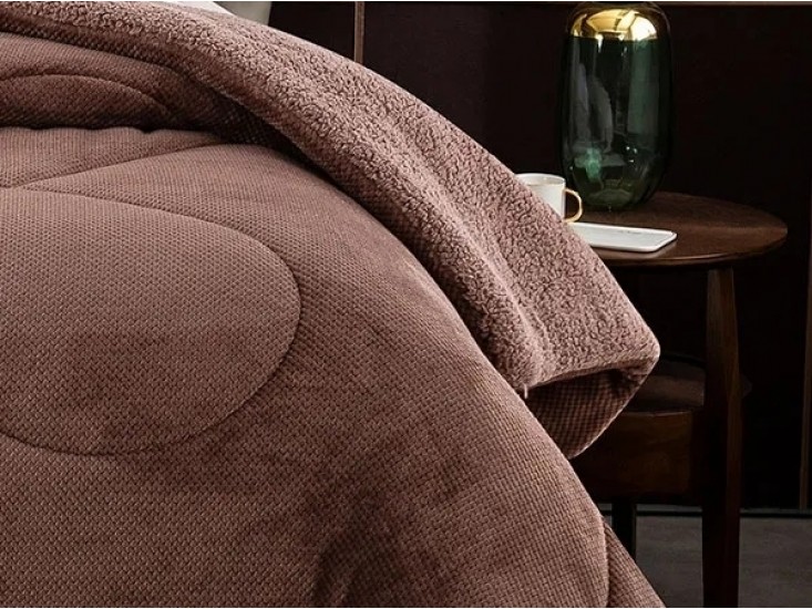Κουβερτοπάπλωμα Sunshine Clio Brown (καφέ) Υπέρδιπλο 220x240