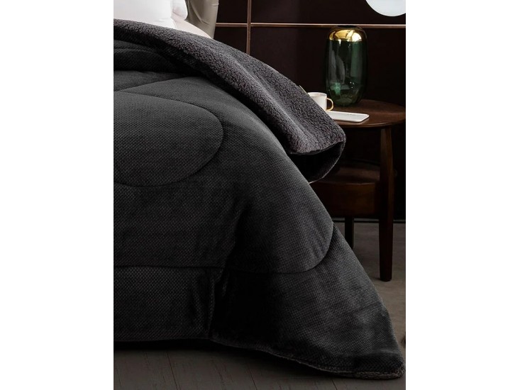 Κουβερτοπάπλωμα Sunshine Clio Anthrax (ανθρακί) Υπέρδιπλο 220x240