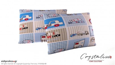 Μαξιλαροθήκη Ύπνου Παιδικό Γαλάζιο 50x70 - Crystalize Home Collections