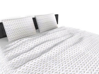 Σεντόνι Διπλό Με Λάστιχο Νο710 - 160x200x35 - Λιλά-Μόκα (Ελληνικής Ραφής)