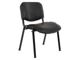 ΚΑΡΕΚΛΑ JANISHA HM1010.01 ΜΕ ΔΕΡΜΑΤΙΝΗ PU ΜΑΥΡΟ 553,5x59x77 εκ.