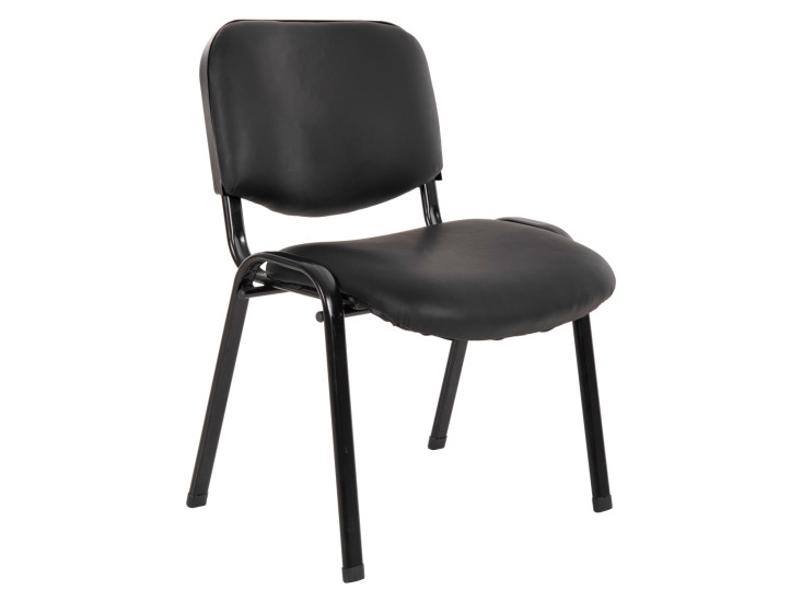 ΚΑΡΕΚΛΑ JANISHA HM1010.01 ΜΕ ΔΕΡΜΑΤΙΝΗ PU ΜΑΥΡΟ 553,5x59x77 εκ.