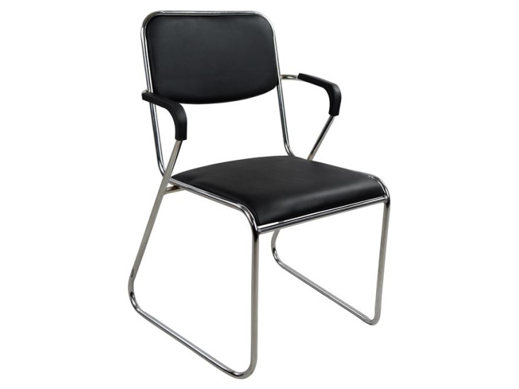 ΚΑΡΕΚΛΑ MACHA ΜΕ ΜΠΡΑΤΣΑ HM1020.01 ΜΑΥΡΗ 48x52x81 cm