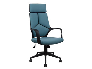 ΚΑΡΕΚΛΑ ΓΡΑΦΕΙΟΥ ANIVIA HM1054.06 ΓΚΡΙ ΣΙΕΛ & ΠΟΔΙ ΜΑΥΡΟ 64x61x126 εκ.