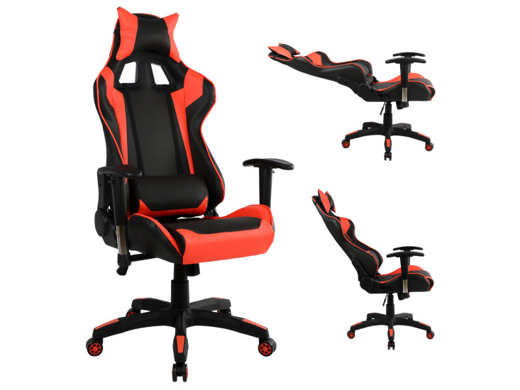 ΠΟΛΥΘΡΟΝΑ GAMING ZAYN HM1056.01 ΜΑΥΡΟ-ΚΟΚΚΙΝΟ PU 67x70x134 εκ.