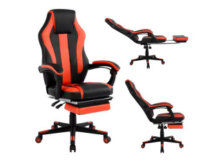 ΚΑΡΕΚΛΑ ΓΡΑΦΕΙΟΥ GAMING HM1064.01 SPEED ΜΑΥΡΟ ΚΟΚΚΙΝΟ & ΥΠΟΠΟΔΙΟ 72x76,5x123,5 cm