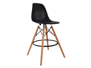 ΣΚΑΜΠΟ ΜΠΑΡ RENATA HM0173.02 ΜΑΥΡΟ 47x50x108Υ εκ.