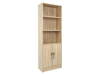 ΒΙΒΛΙΟΘΗΚΗ ΜΕΛΑΜΙΝΗΣ ENSLEY HM2027.03 SONAMA ΜΕ ΧΕΡΟΥΛΙ 60x30x180εκ
