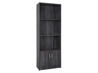 ΒΙΒΛΙΟΘΗΚΗ ΜΕΛΑΜΙΝΗΣ HAYDEN HM2269.01 ΣΕ ΑΝΘΡΑΚΙ ΧΡΩΜΑ 60x30x174 εκ.