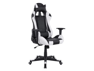 ΠΟΛΥΘΡΟΝΑ GAMING WINTER HM1137.04 ΜΑΥΡΟ-ΛΕΥΚΟ PU 68Χ67Χ130 ΕΚ