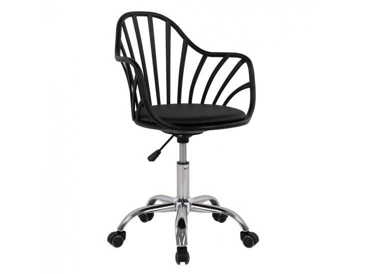 ΚΑΡΕΚΛΑ ΓΡΑΦΕΙΟΥ BECKY HM8457.02 ΣΕ ΜΑΥΡΟ ΧΡΩΜΑ