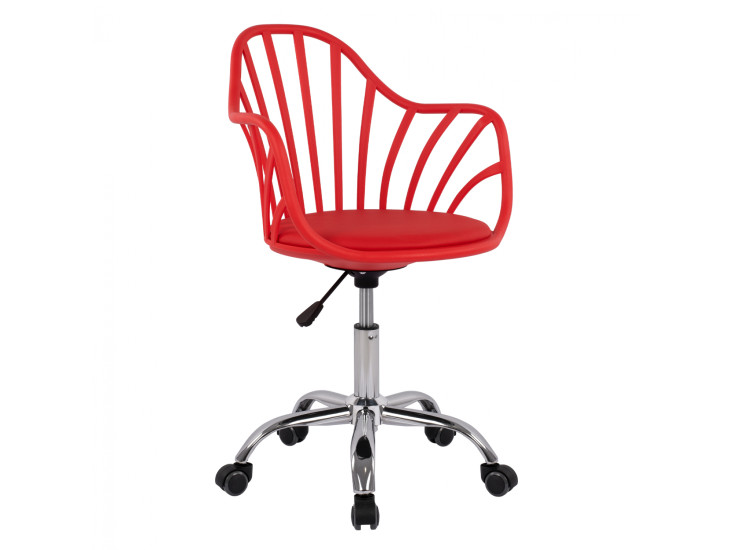 ΚΑΡΕΚΛΑ ΓΡΑΦΕΙΟΥ BECKY HM8457.04 ΣΕ ΚΟΚΚΙΝΟ ΧΡΩΜΑ 57Χ57Χ96 ΕΚ