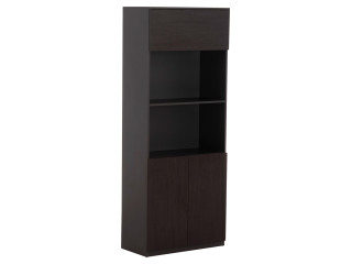 ΒΙΒΛΙΟΘΗΚΗ ΓΡΑΦΕΙΟΥ ΕΠΑΓΓΕΛΜΑΤΙΚΗ ROSEWOOD HM2089 ΜΕΛΑΜΙΝΗ ΓΚΡΙ-WENGE 80Χ40Χ200Υεκ.