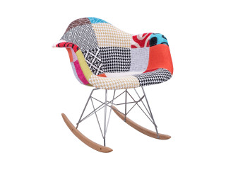 ΚΟΥΝΙΣΤΗ ΠΟΛΥΘΡΟΝΑ MIRTO HM8315 ΜΕ ΠΟΛΥΧΡΩΜΟ PATCHWORK 63x69x67Υ εκ.