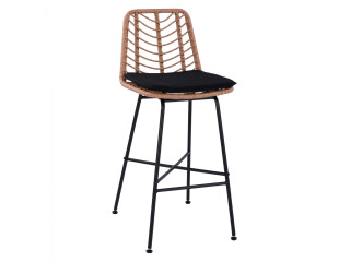 ΣΚΑΜΠΟ ΜΕΤΑΛΛΙΚΟ GAVIN HM5706 ΜΕ WICKER ΜΠΕΖ 47Χ59Χ111Υ εκ.