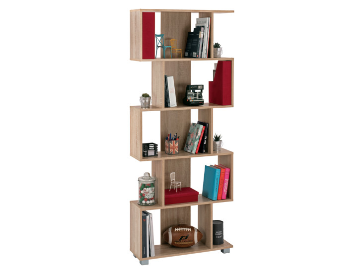 ΒΙΒΛΙΟΘΗΚΗ ΜΕΛΑΜΙΝΗΣ EZIR HM2385.02 SONAMA 70x25x177Υ εκ.