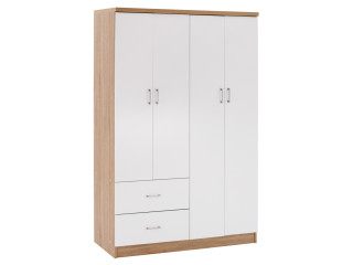 ΝΤΟΥΛΑΠΑ 4ΦΥΛΛΗ ME 2 ΣΥΡΤΑΡΙΑ BLAKELY HM339.06 SONAMA ΛΕΥΚΗ 120Χ42,5Χ180,5 εκ.