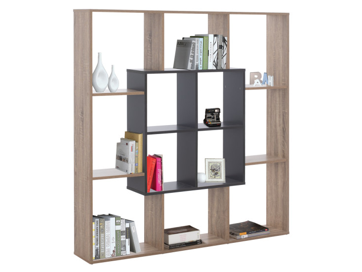 ΒΙΒΛΙΟΘΗΚΗ BRODY HM8771.02 136X22X136 ΓΚΡΙ