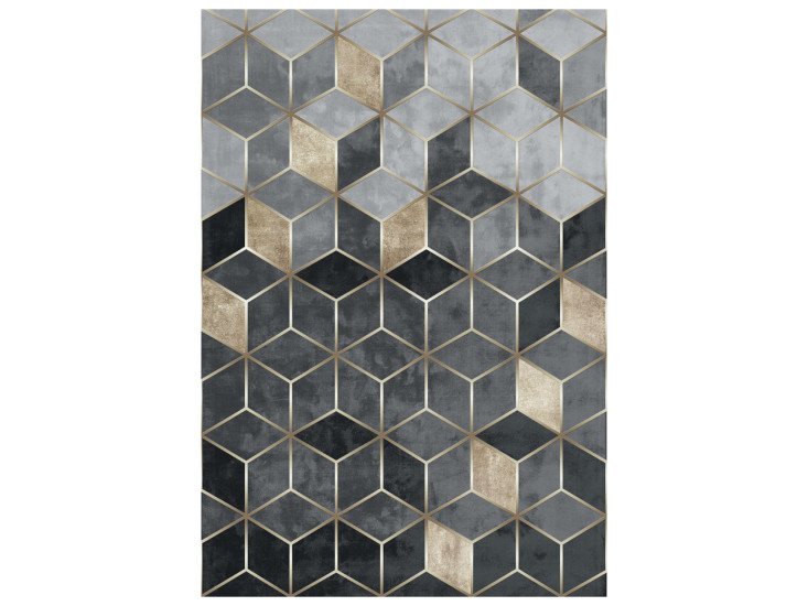 ΧΑΛΙ ΣΑΛΟΝΙΟΥ JOSIANE ΧΡΥΣΟ-ΓΚΡΙ HM7676.18 80X150εκ.