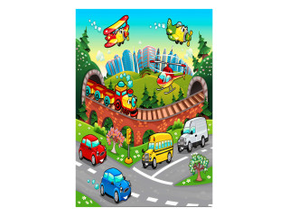 ΠΑΙΔΙΚΟ ΧΑΛΙ ΜΕ ΚΡΟΣΙΑ HM7679.13 ΠΟΛΥΧΡΩΜΟ 120Χ180 εκ.