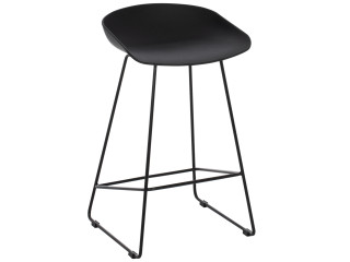 ΣΚΑΜΠΟ ΜΠΑΡ NAILA HM9299.02 ΜΑΥΡΟ ΜΕΣΑΙΟΥ ΥΨΟΥΣ 44x44x74Yεκ.