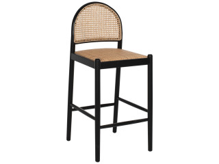 ΣΚΑΜΠΟ ΑΠΟ ΟΞΙΑ-RATTAN ΑΨΙΔΑ ΠΛΑΤΗ ΜΑΥΡΟ 43,5x50x98ΥεκHM9408.02