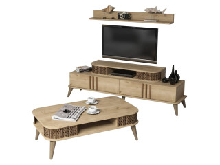 ΣΥΝΘΕΣΗ ΣΑΛΟΝΙΟΥ 2 ΤΜΧ ΦΥΣΙΚΟ OAK HM11848.01