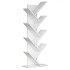 ΒΙΒΛΙΟΘΗΚΗ LIANA ΜΕΛΑΜΙΝΗΣ ΛΕΥΚΟ 46x22x128,5Yεκ.HM9028.13