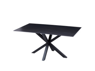 ΤΡΑΠΕΖΙ ΣΑΛΟΝΙΟΥ HM9470.04 BLACK MARBLE-ΜΑΥΡΗ ΜΕΤΑΛ.ΒΑΣΗ 120x60x45,5Yεκ.