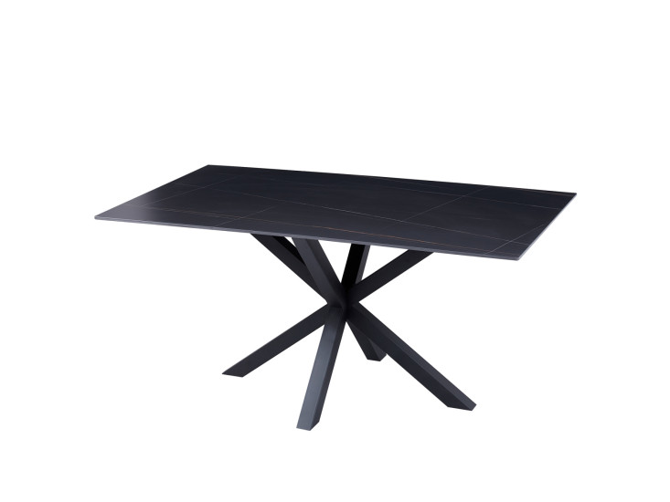 ΤΡΑΠΕΖΙ ΣΑΛΟΝΙΟΥ HM9470.04 BLACK MARBLE-ΜΑΥΡΗ ΜΕΤΑΛ.ΒΑΣΗ 120x60x45,5Yεκ.