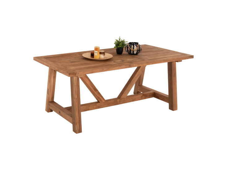 ΤΡΑΠΕΖΙ ΤΡΑΠΕΖΑΡΙΑΣ HM7922 PLUTON RECYCLED TEAK ΣΕ ΦΥΣΙΚΟ ΧΡΩΜΑ 200X100X75Yεκ.