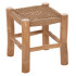 ΣΚΑΜΠΟ LONDER HM5987 ΞΥΛΟ ΤΕΑΚ ΚΑΙ ΣΥΝΘΕΤΙΚΟ RATTAN ΣΕ ΦΥΣΙΚΟ 38x38x40,5Υεκ.