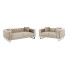 ΣΕΤ ΣΑΛΟΝΙ 2ΤΜΧ MOBAR τ.CHESTERFIELD HM11936.02 ΚΡΕΜ ΒΕΛΟΥΔΟ-ΜΕΤΑΛ.ΠΟΔΙΑ