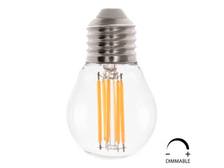 ΛΑΜΠΤΗΡΑΣ HM4046.01 LED FILAMENT 6W E27 2700K ΔΙΑΦΑΝΟ DIMMABLE