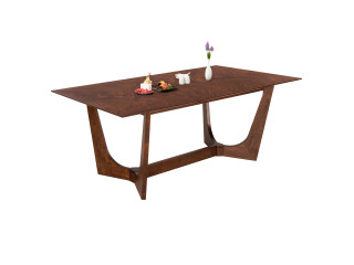ΤΡΑΠΕΖΙ ΤΡΑΠΕΖΑΡΙΑΣ RIMER HM9742 MDF ΜΕ ΚΑΠΛΑΜΑ ΦΡΑΞΙΝΟΥ-ΚΑΡΥΔΙ ΧΡΩΜΑ 220X100x75Yεκ.