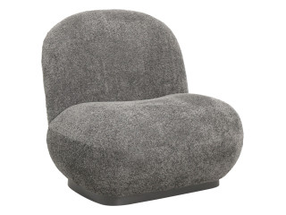 ΠΟΛΥΘΡΟΝΑ BEANY HM9591.01 ΓΚΡΙ ΜΠΟΥΚΛΕ ΥΦΑΣΜΑ 85x82x77Υ εκ.
