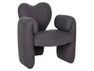 ΠΟΛΥΘΡΟΝΑ HARTT HM9777.01 ΓΚΡΙ TEDDY ΥΦΑΣΜΑ 84x74x87Yεκ.