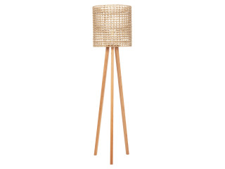 ΕΠΙΔΑΠΕΔΙΟ ΦΩΤΙΣΤΙΚΟ HM4351 RUBBERWOOD-RATTAN-PAPER ROPE ΣΕ ΦΥΣΙΚΟ Φ36x149,5Υεκ.