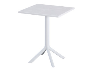 ΤΡΑΠΕΖΙ ΠΟΛΥΠΡΟΠΥΛΕΝΙΟΥ ΤΕΤΡΑΓΩΝΟ TERRIN HM6125.11 ΛΕΥΚΟ 60,5x60,5x76,5Υεκ.