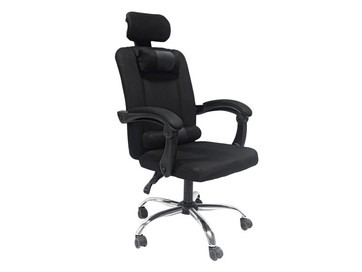 ΚΑΡΕΚΛΑ ΓΡΑΦΕΙΟΥ CRONER HM1196.01 ΜΑΥΡΟ MESH-ΜΕΤΑΛ.ΒΑΣΗ-NYLON ΣΚΕΛΕΤΟΣ 58x99x120Υεκ.