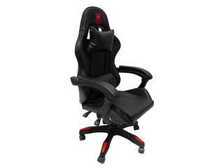ΠΟΛΥΘΡΟΝΑ GAMING DARREN HM1203.01 ΜΑΥΡΟ-ΚΟΚΚΙΝΟ PVC & NYLON 58.5x100x120Υεκ.
