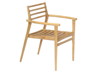 ΠΟΛΥΘΡΟΝΑ MOOSEN HM9936 ΜΑΣΙΦ ΞΥΛΟ TEAK ΣΕ ΦΥΣΙΚΟ 59x60x78,5Υ