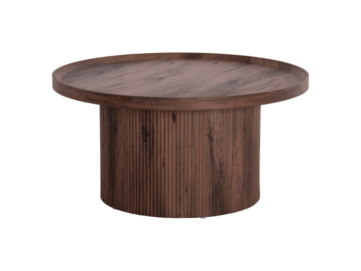 ΤΡΑΠΕΖΙ ΣΑΛΟΝΙΟΥ MARGON HM18026 MDF ΣΕ ΣΚΟΥΡΟ ΚΑΦΕ ΞΥΛΟΥ Φ80x40,5Υεκ.