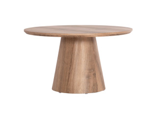 ΤΡΑΠΕΖΙ ΣΑΛΟΝΙΟΥ KARAN HM18028 MDF ΣΕ ΦΥΣΙΚΟ ΧΡΩΜΑ ΞΥΛΟΥ Φ80x45,5Υεκ.